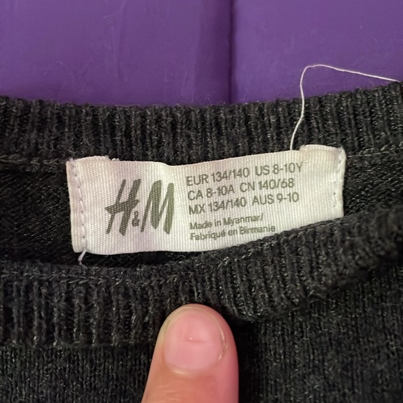 Black sweater with Pom Poms on it - Picture 2 of 3